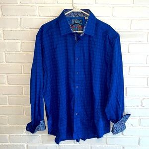Robert Graham Blue Mens Button Down